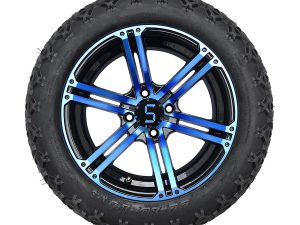 12" Blue/Glossy Black Aluminium